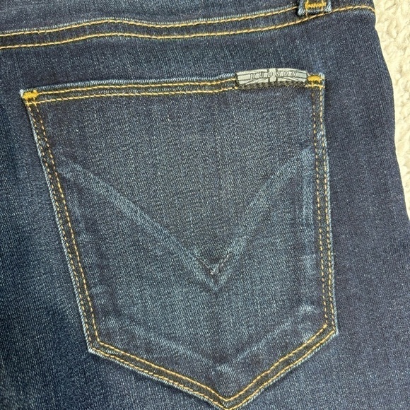 Hudson Jeans Womens 28 Straight Dark Wash Distressed Party Denim Night Out - Picture 4 of 5
